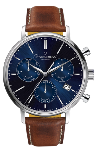 Swiss Made Men's Watch Fromanteel Generations Chronograph Blue