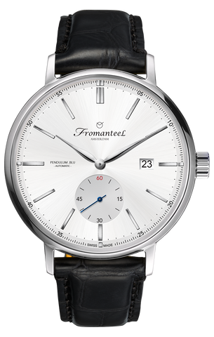 Swiss Made Men's Fromanteel Pendulum Blu Automatic Watch White