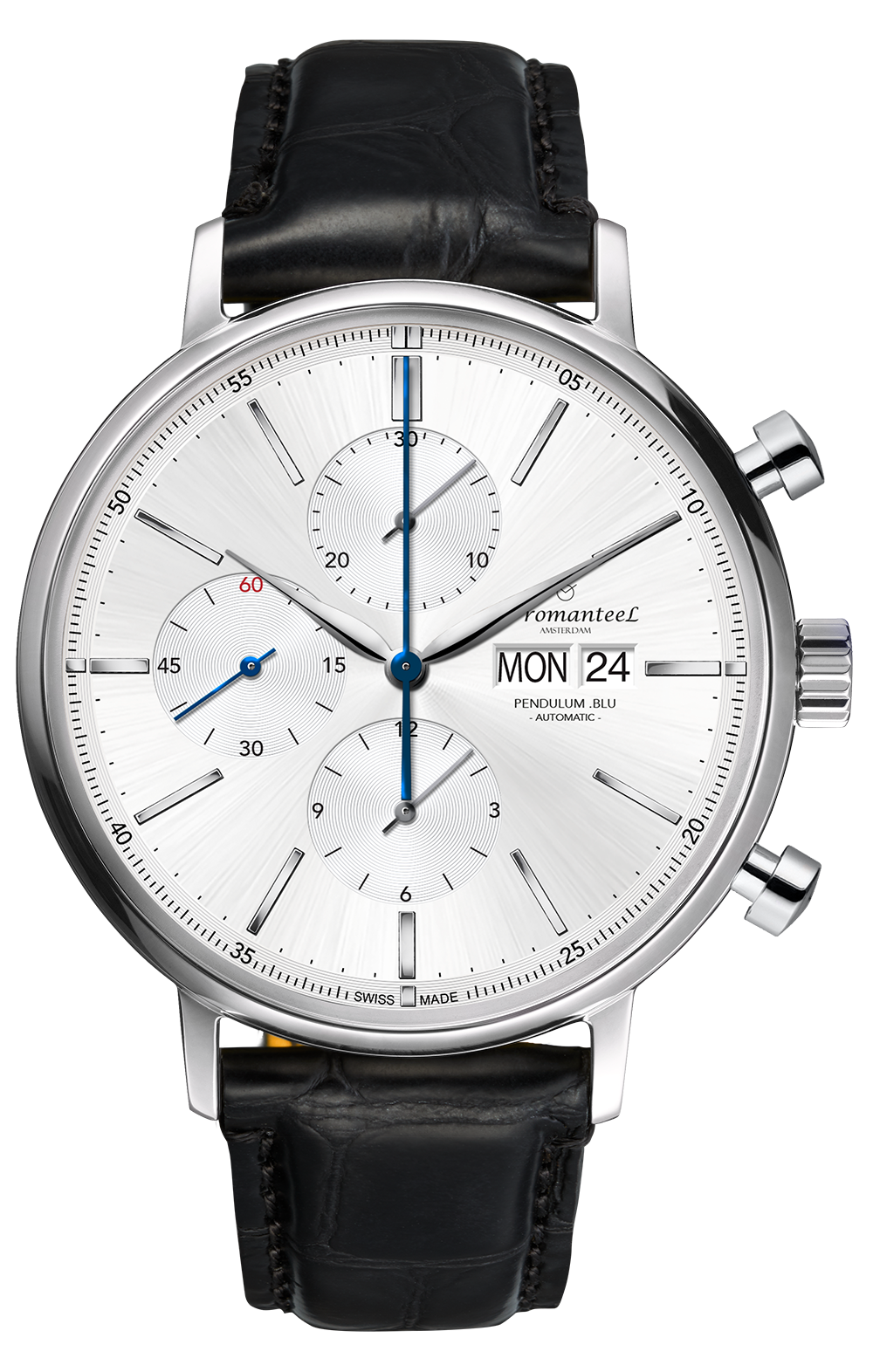 Pendulum Blu Automatic Chrono White