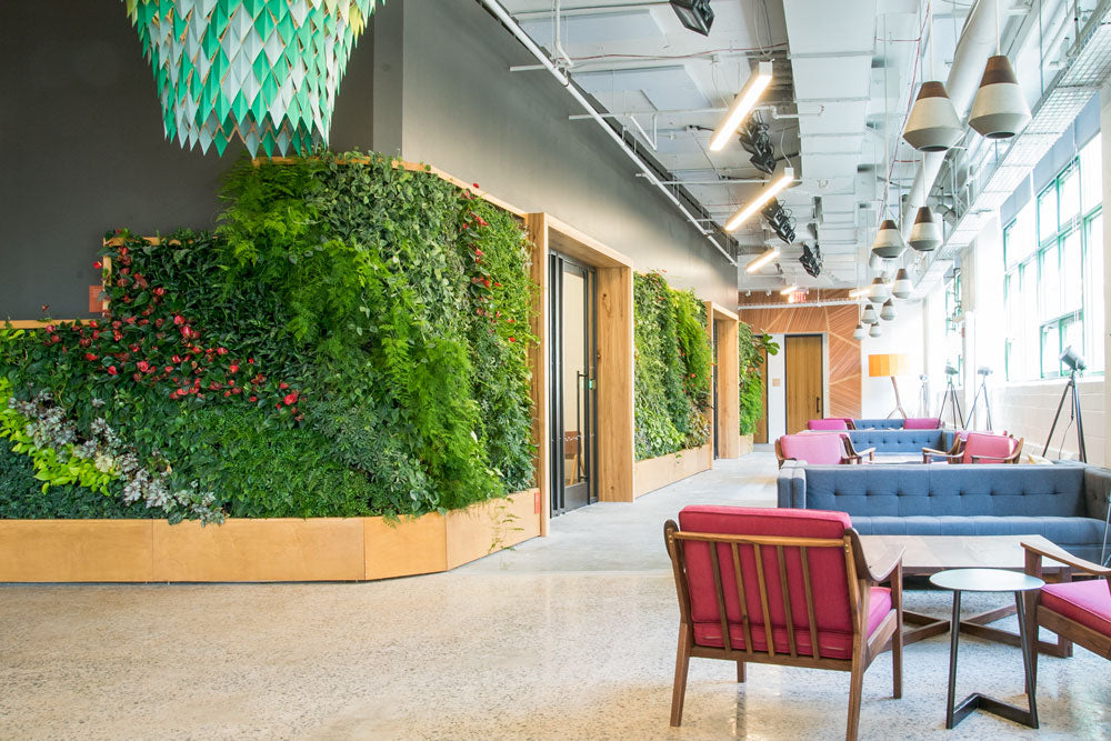 Green Wall at Etsy HQ by Greenery NYC.