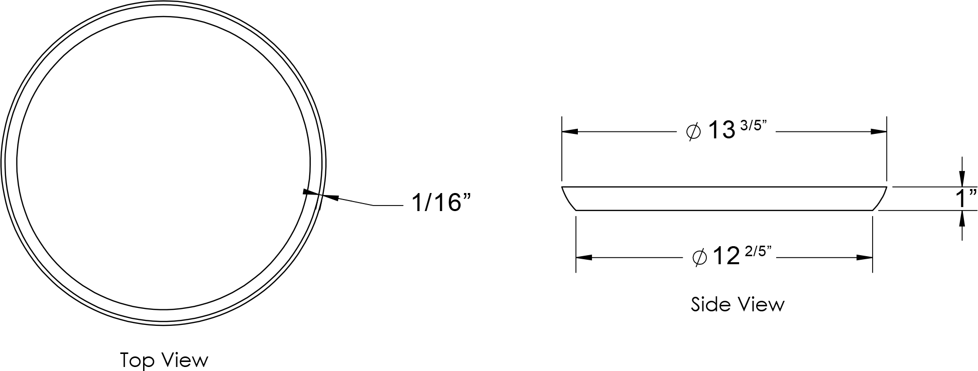 High quality 14 inch plant saucer fiberglass