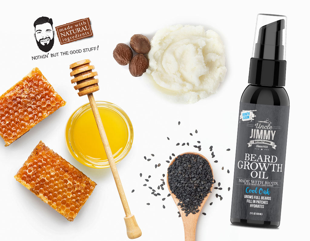 Uncle Jimmy Beard Growth Oil Ingredients
