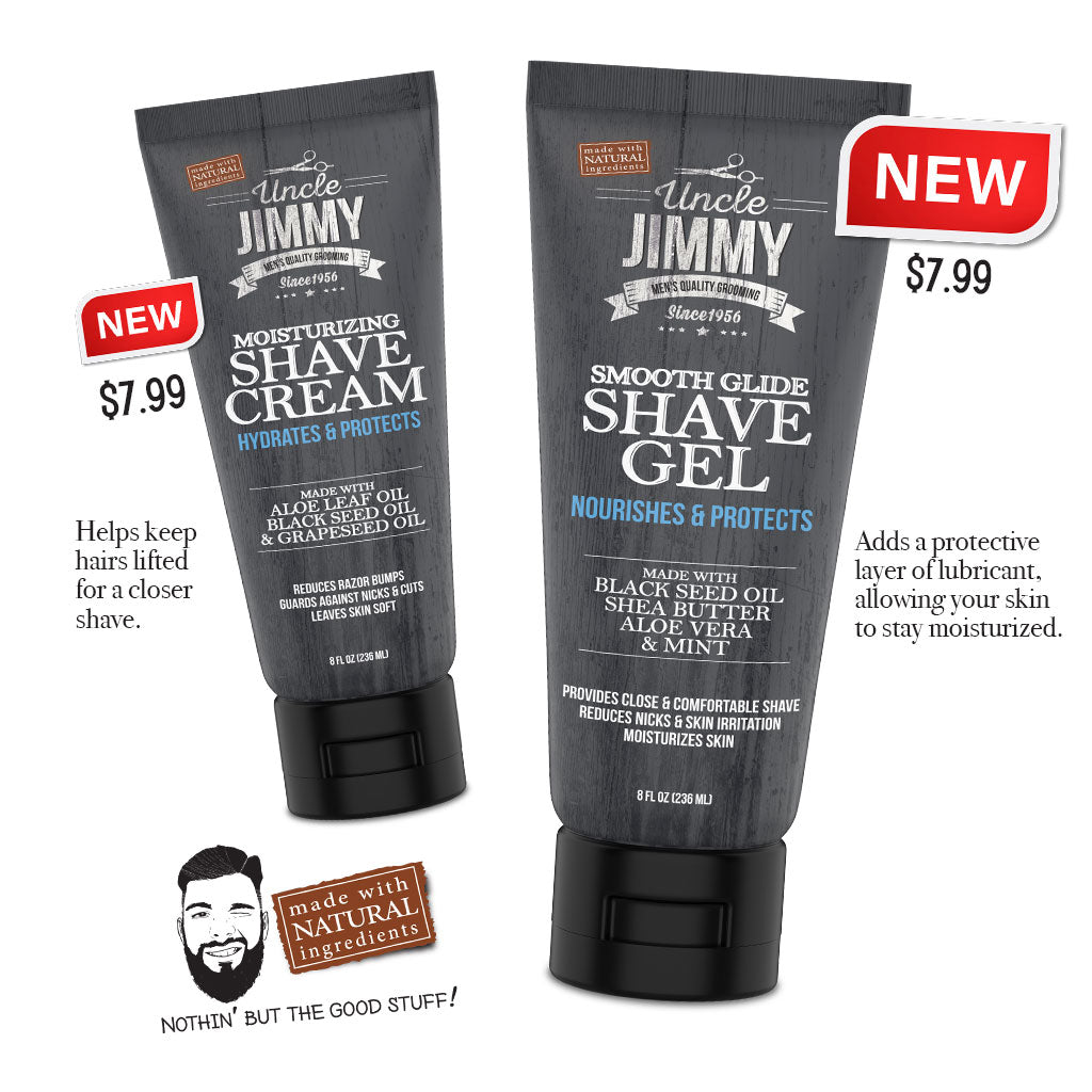 Uncle Uncle Jimmy Shave Gel & Cream