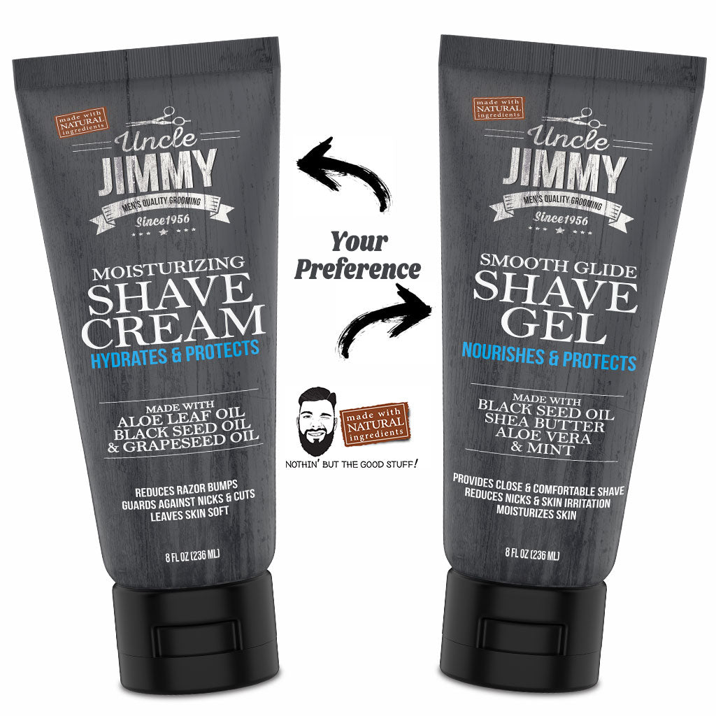 Uncle Jimmy Shaving Cream and Shaving Ge