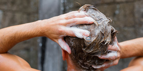 Man Washing his hair