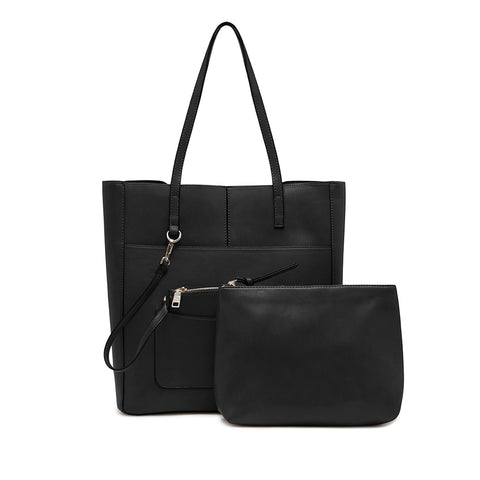 steve madden black tote bag