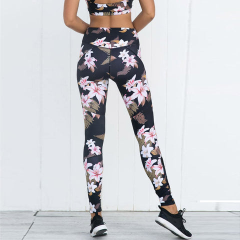 floral print workout leggings