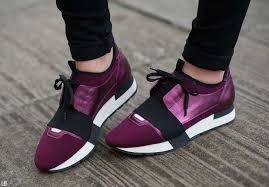 purple balenciaga runners