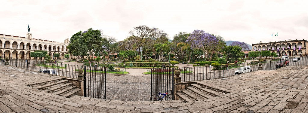 Panorama shot of the city of Antigua