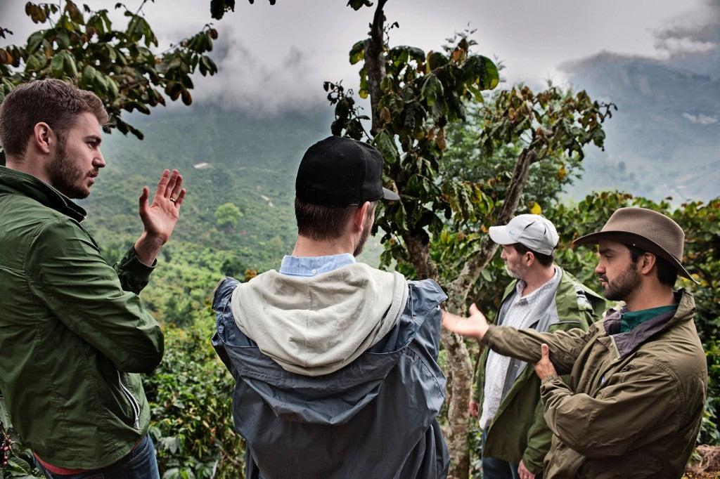 Group touring Finca El Injerto with Arturo Jr.