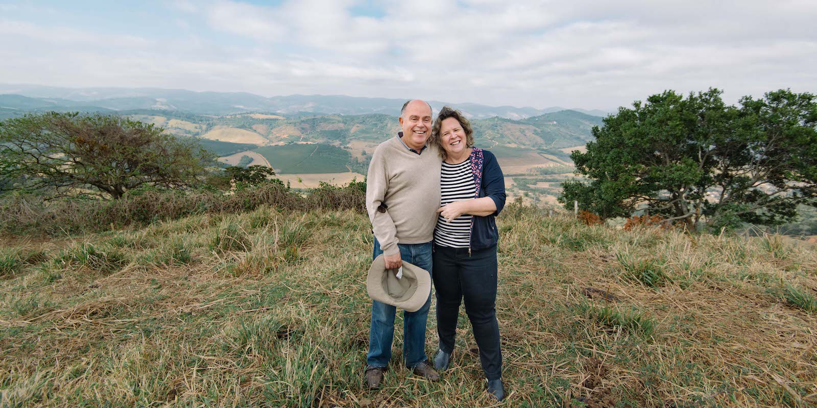 Tulio and Lu at Carmo Estate in Brazil