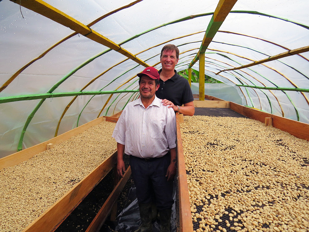 Inside the drying tent with JJ