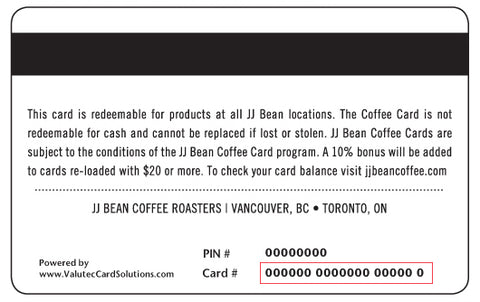 Gift Cards – JJ Bean Coffee