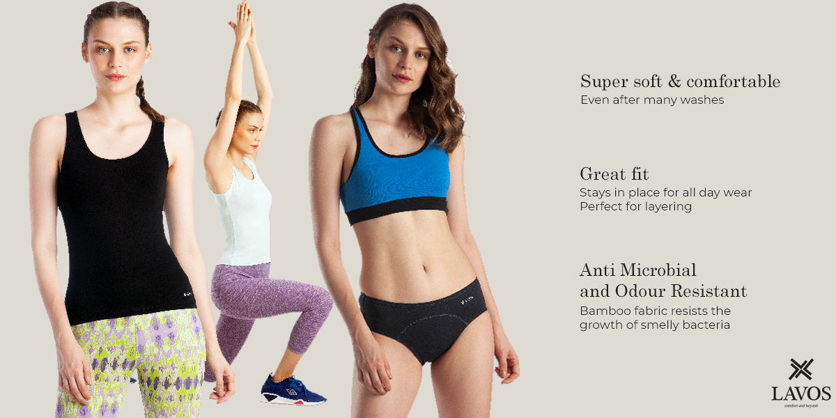 Lavos Performance - bamtop, sports bra, women, stretch, bamboo fabric