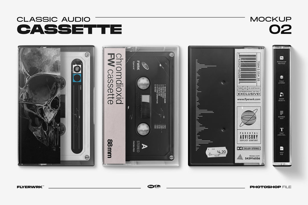 Cassette Mockup Volume 3 – flyerwrk