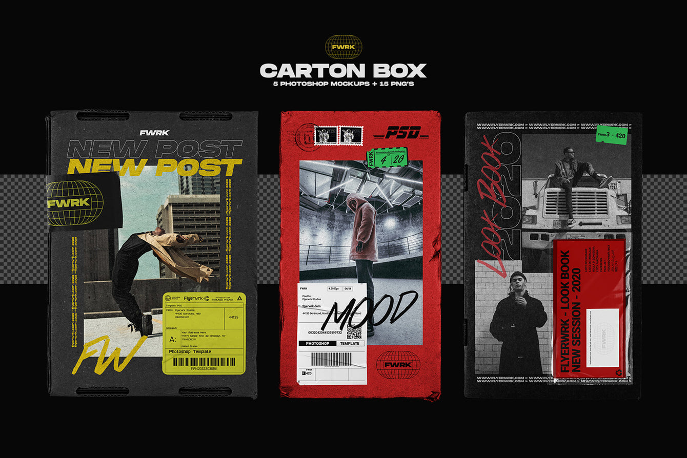 Download Carton Box Mockups - flyerwrk