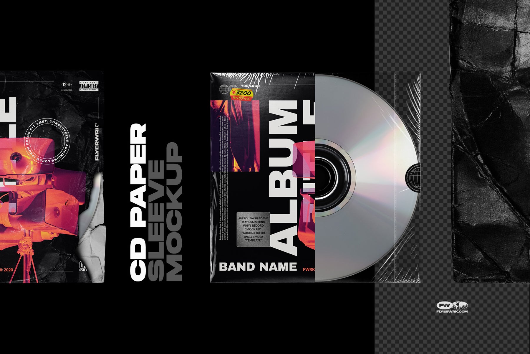 Download Cd Sleeve Mockup Flyerwrk