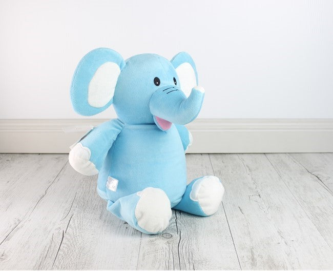 blue elephant teddy bear