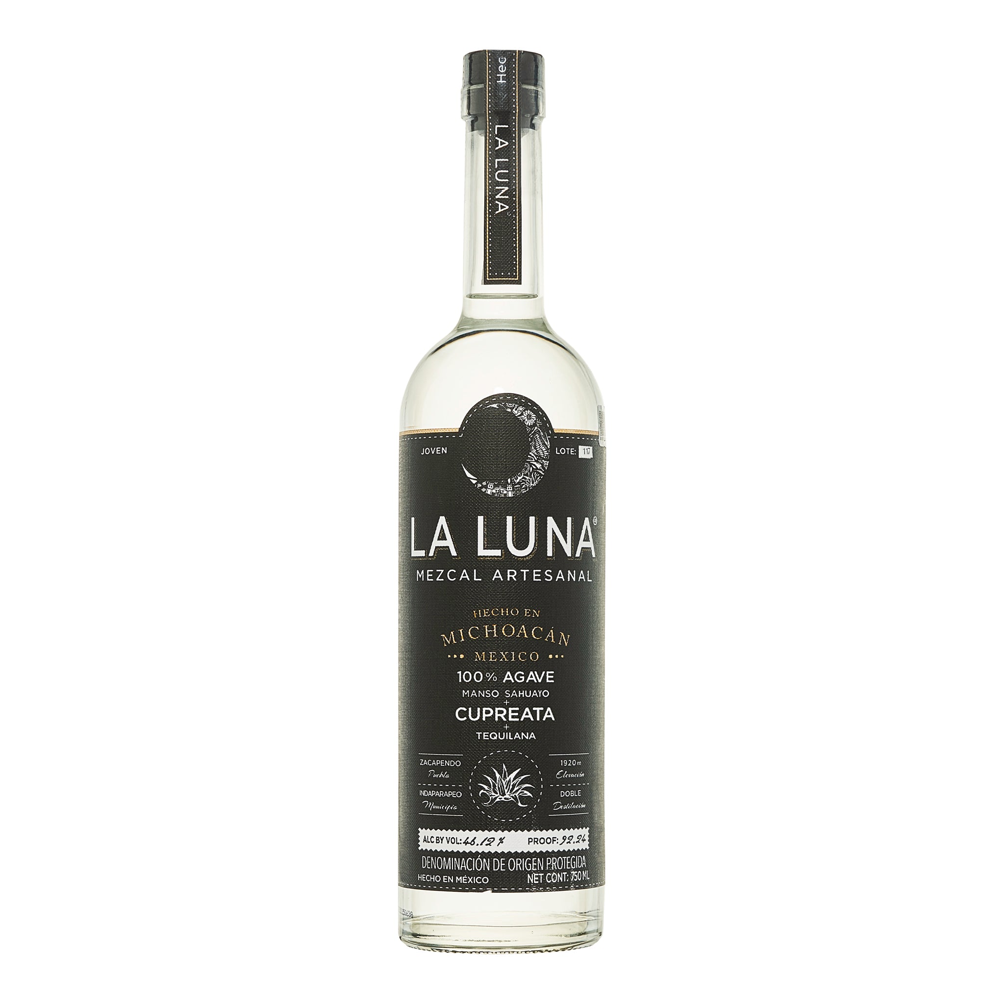 La Luna Black Label Ensamble Cupreata Mezcal