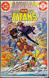 New Teen Titans Annual #  1 FN+ (6.5) Signed By George Perez