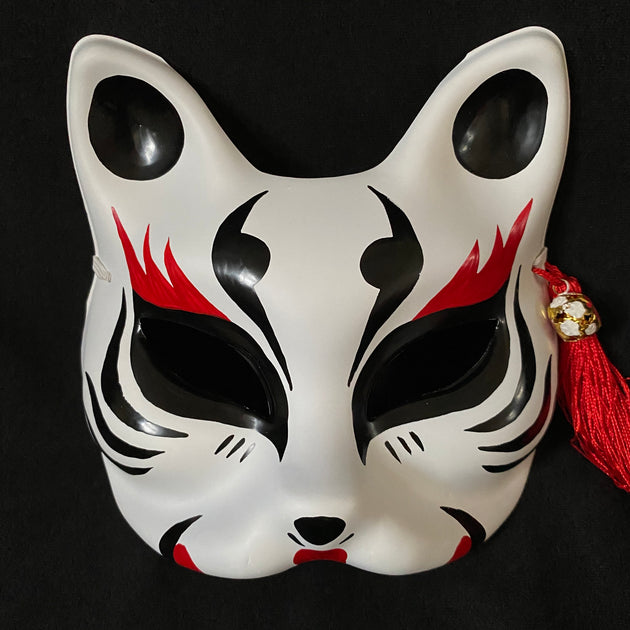 Kitsune Mask Half Face Kitsune Mask - Panda Foxtume