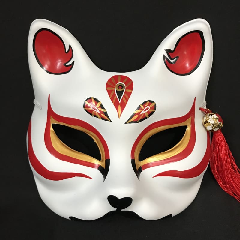 Kitsune Mask Half Face Kitsune Mask The Jades Foxtume