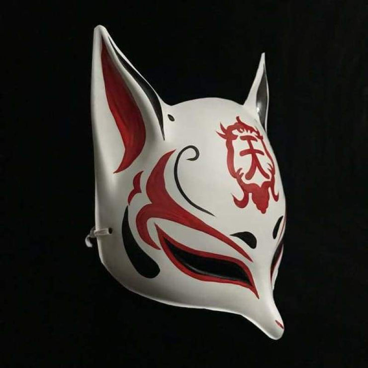 Kitsune Mask Sharp Ears Kitsune Mask - Sky Force Foxtume