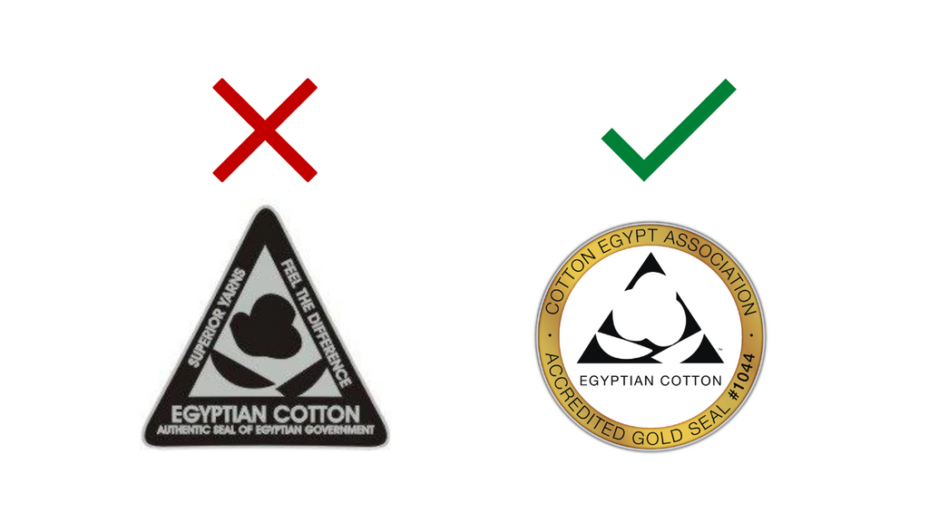 pure parima egyptian cotton logo comparison