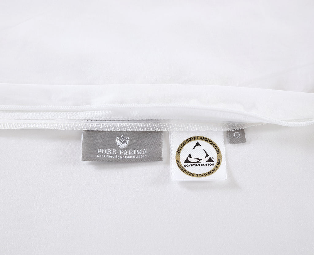 pure parima egyptian cotton certification label