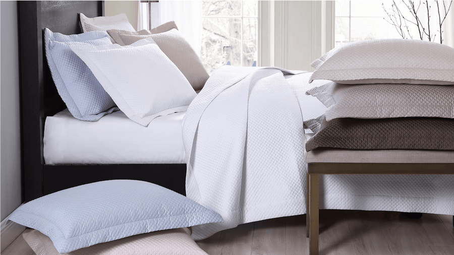 pure parima certified egyptian cotton coverlet set