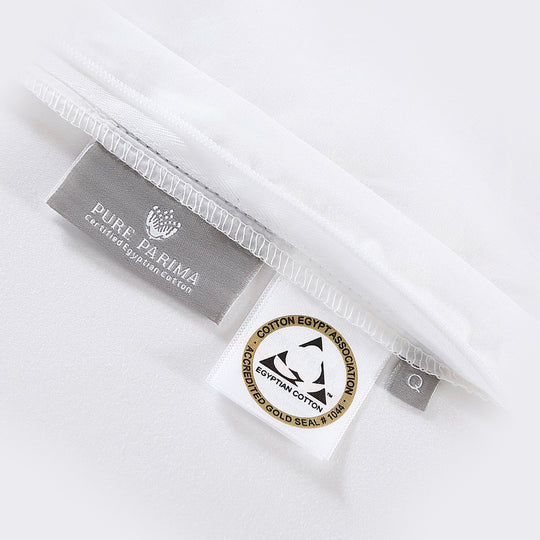 pure parima certified egyptian cotton seal