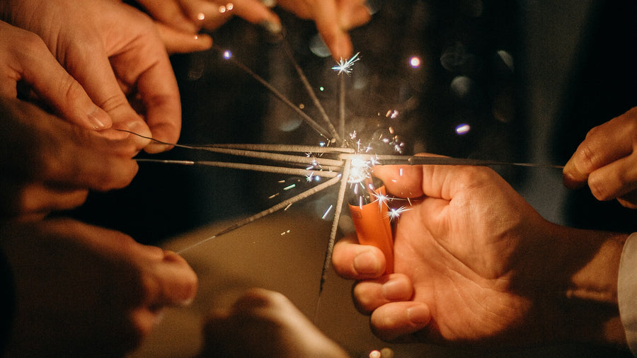 friendship time sparklers friends good time