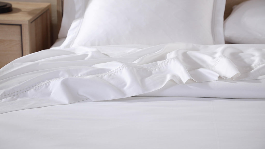 pure parima certified egyptian cotton sheets white sateen