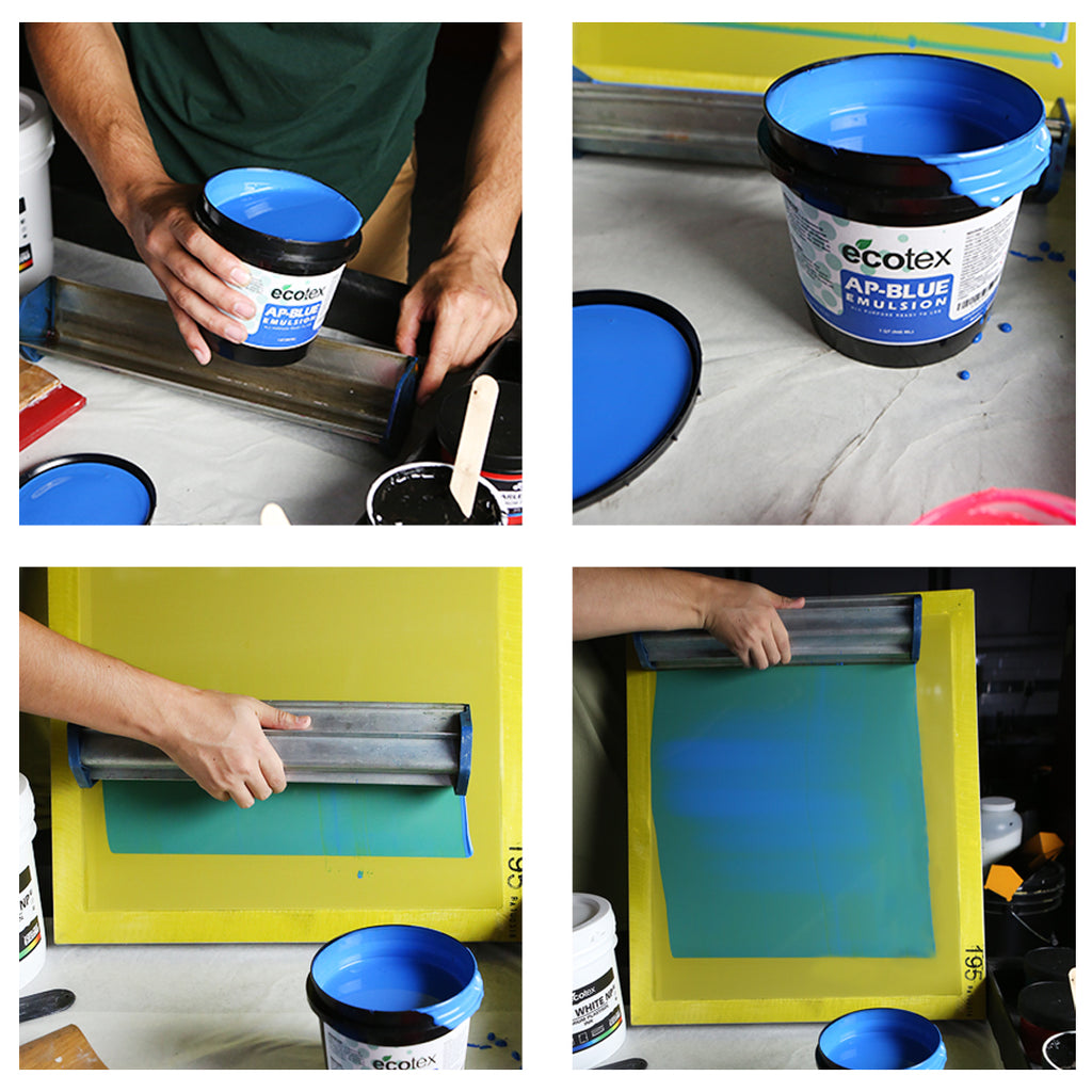 Silk screen printing 5 – applying photosensitive emulsion to the screen