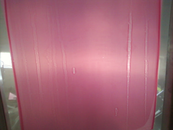 streaks in screen printing emulsion