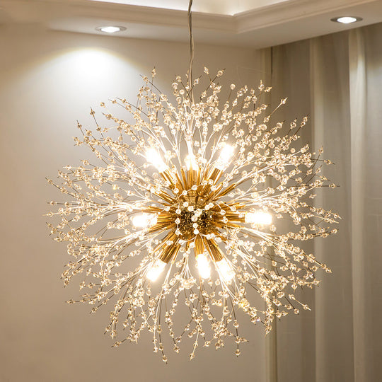 flower crystal chandelier