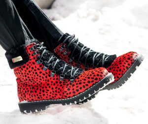snow and ice boots with retractable spikes