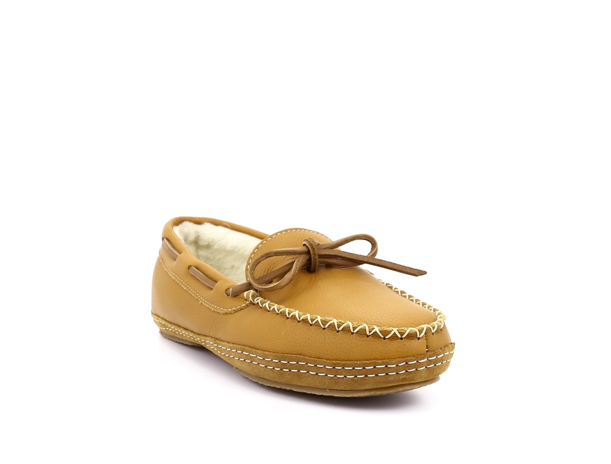 leather mens moccasin slippers