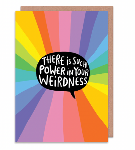 Power in your weird cute valentines day card