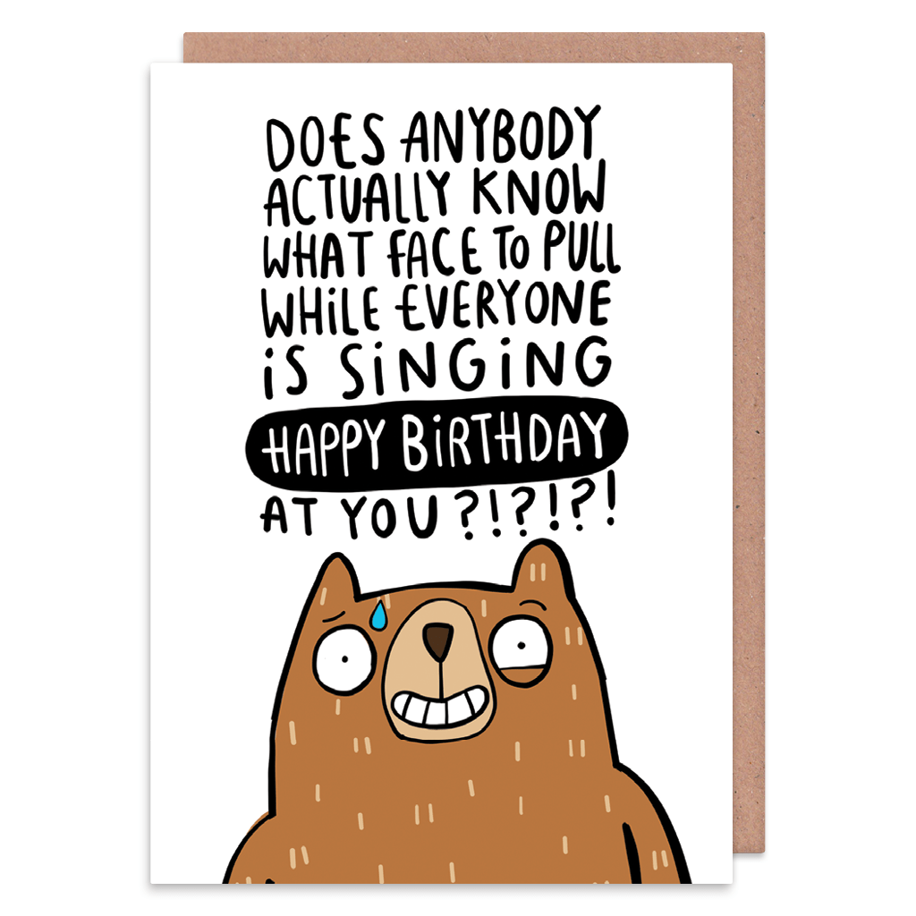 What Face To Pull Birthday Card | Whale & Bird