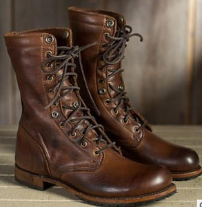men's high boots lace up
