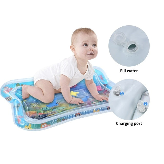 ultimate tummy time inflatable water mat for infants