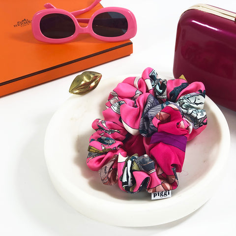 Scrunchie made from Vintage Hermes Scarf 