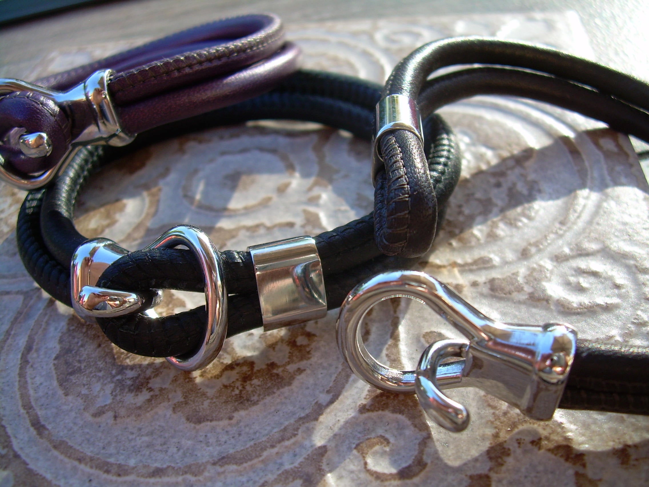 Leather Bracelets for Men, Leather Bracelets for Women, Toggle B