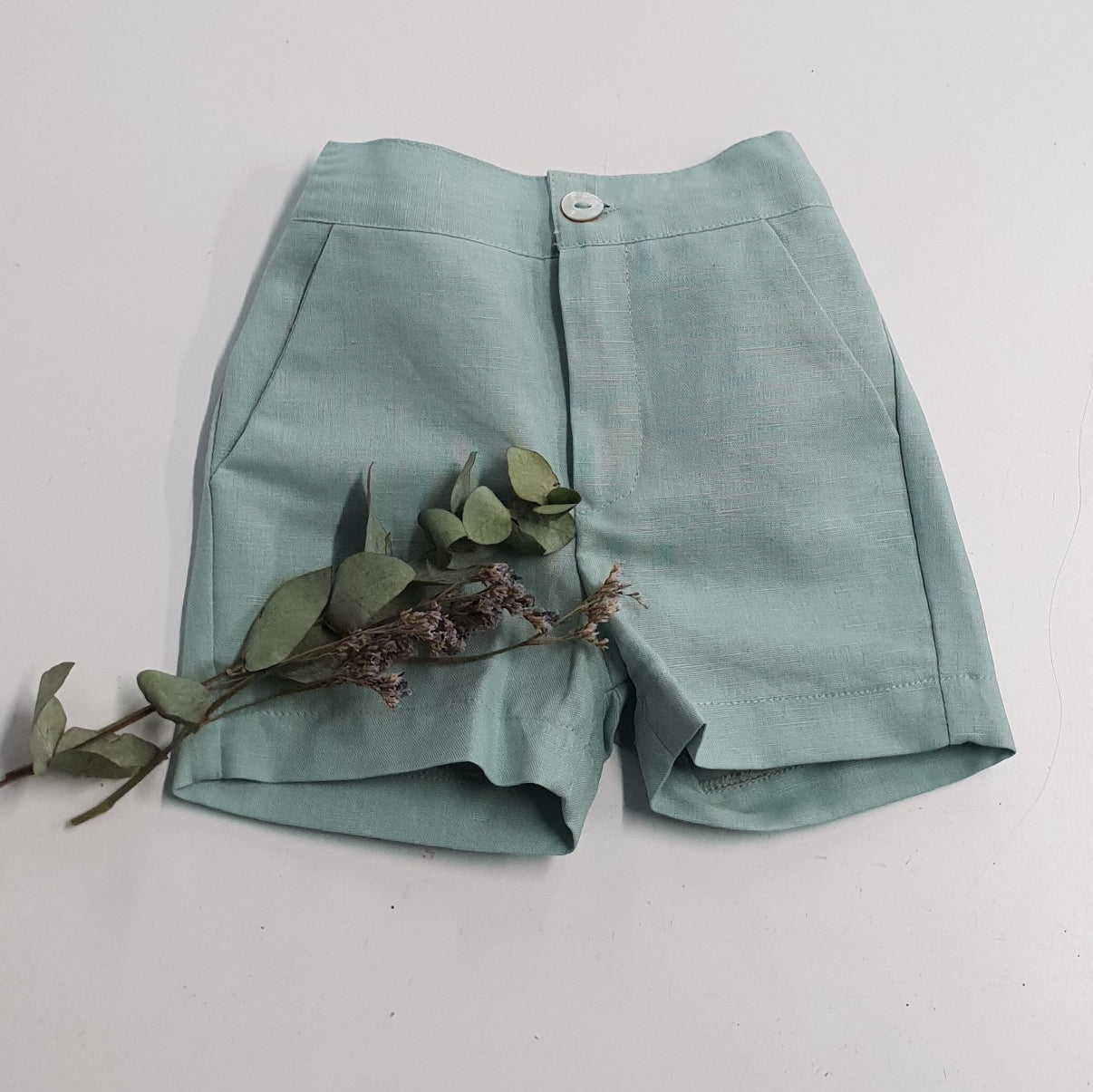 Pantalón lino verde – Erregebcn