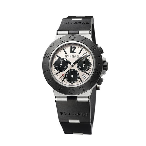 bulgari aluminum chronograph watch