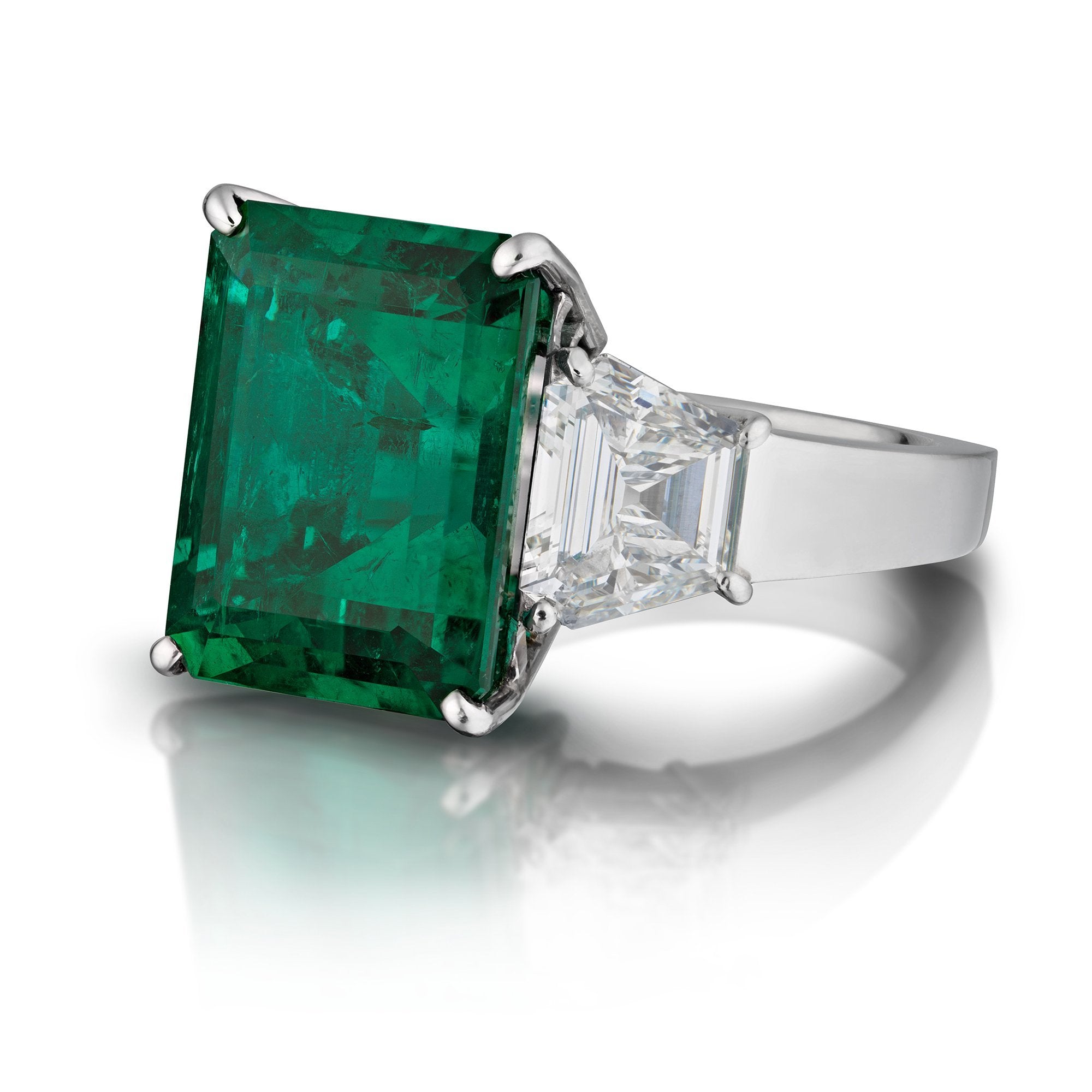 Colombian Emerald and Diamond Ring 12.98ct