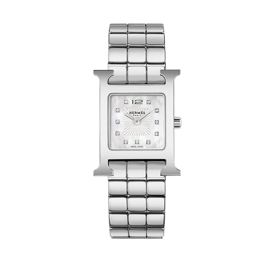 Hermes Arceau Casaque 'Cavales' Stainless Steel Watch