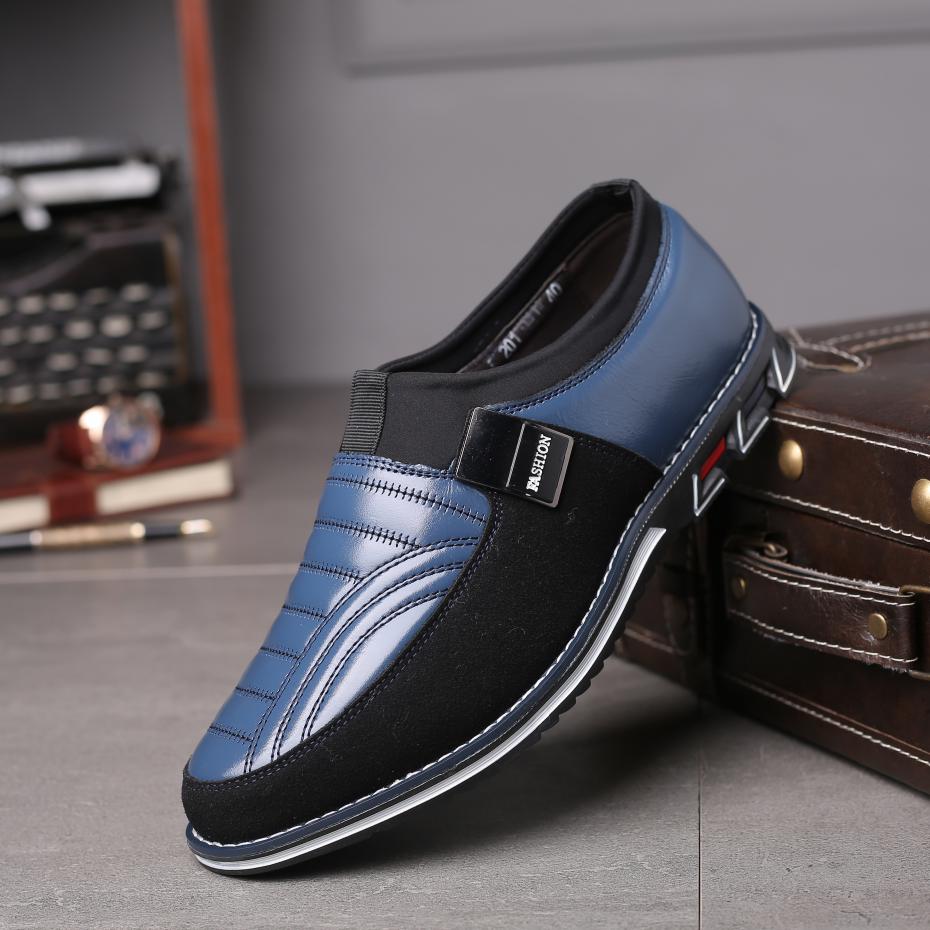 Invomall Men's Comfortable Leather Shoes