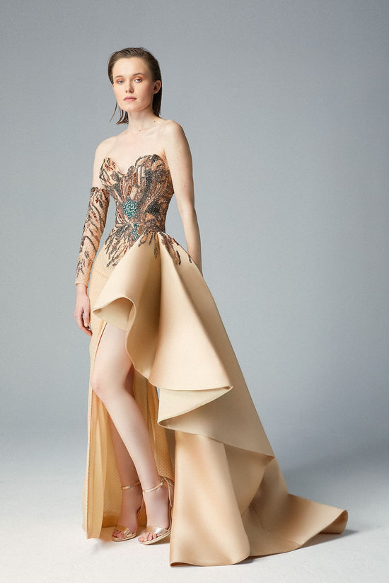 Gold Dress With Swarovski Crystals (#Jacqueline)